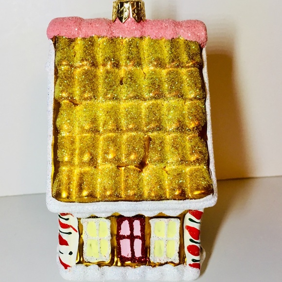 Polish Glass Gingerbread Candy House Ornament Xmas - Picture 6 of 8